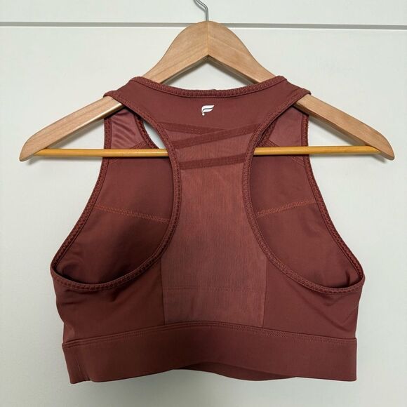 Fabletics Trinity High Impact Sports Bra Womens Size M Pink Athleisure Gym Yoga - Picture 3 of 8